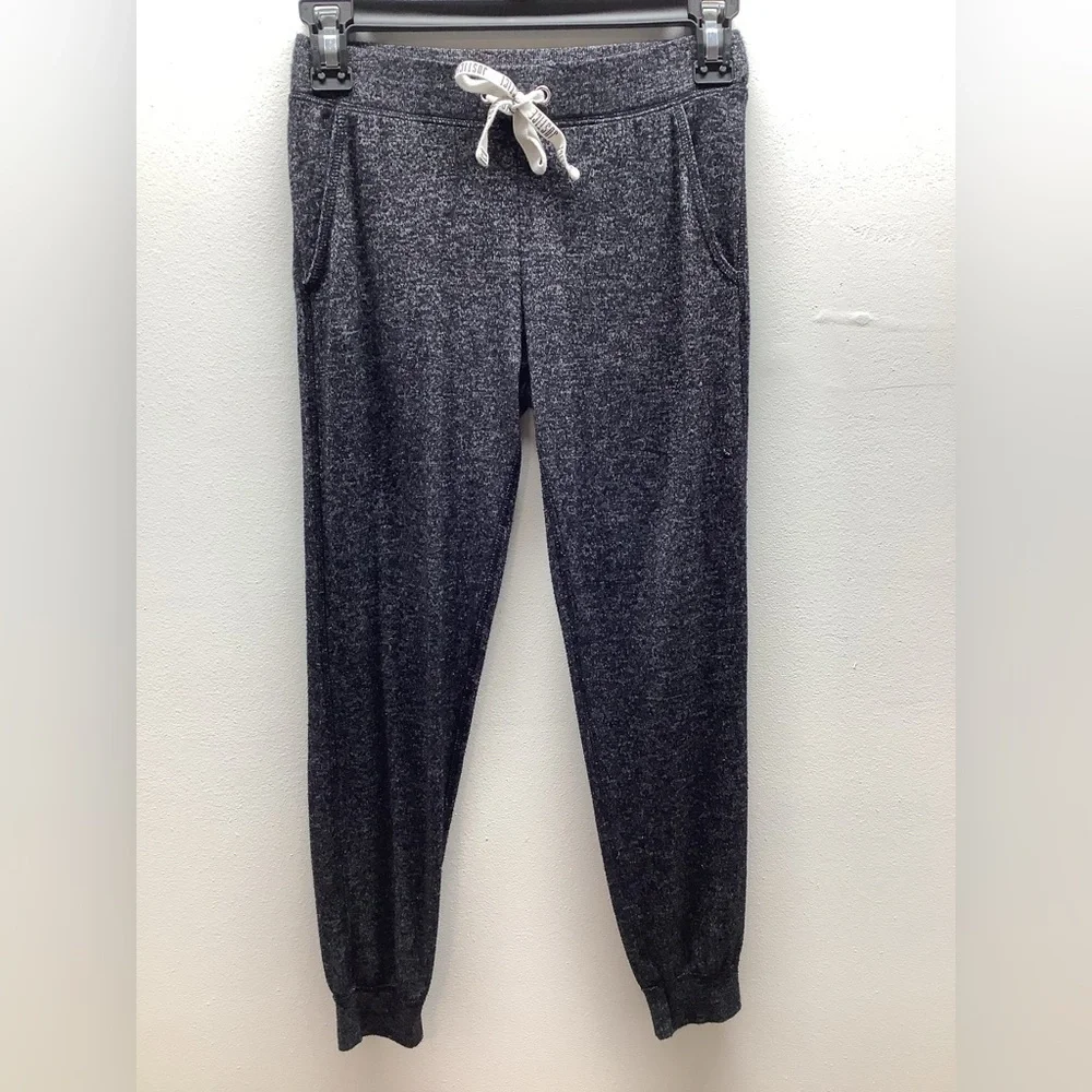 Justice Size 8 Girl’s Cozy Gray Jogger Pants with Drawstring. Preloved